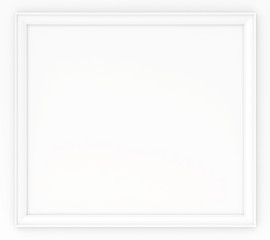 Fototapeta premium blank frame on a white wall