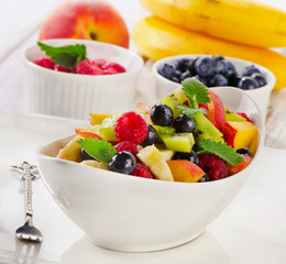 fresh healthy fruit salad