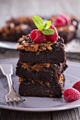 Brownies with peanut butter