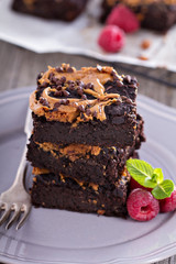 Brownies with peanut butter