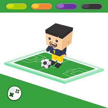 soccer goalkeeper cartoon character