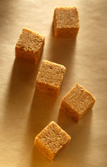 Cane sugar cubes