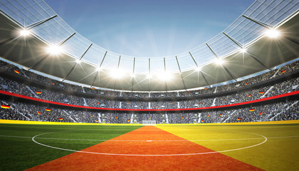 Stadion Deutschland Mittellinie © OH