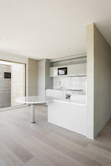 wide domestic kitchen