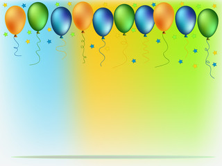 colorful balloons illustration