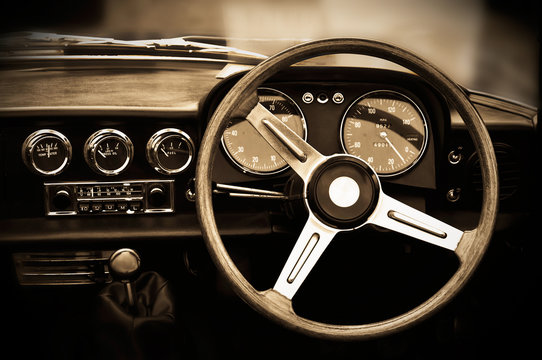 Vintage Car Dashboard