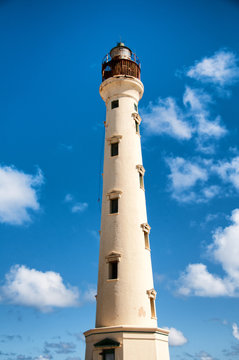 California Lighthouse Landmark on Aruba Caribbean