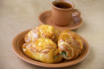 Patties with sheep cheese and spinach