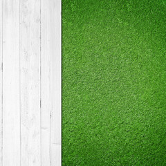 Wood / Lawn Background