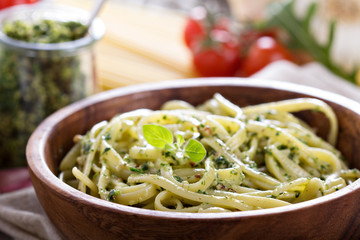 Arugula walnut pesto