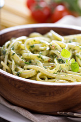 Arugula walnut pesto