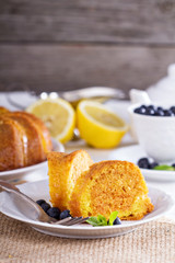 Lemon marble bundt cake