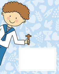 Boy first Communion
