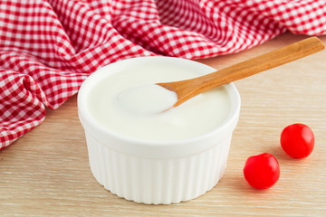 Yogurt in bowl