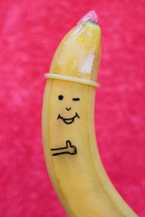 Banana with condom