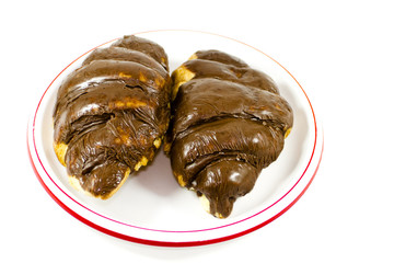 Frisches Schokoladen Croissant