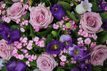 Purple wedding bouquet