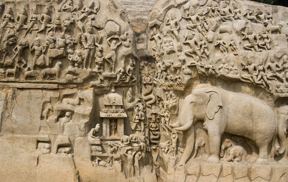 Arjunas Penance - Mahabalipuram - India