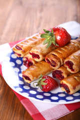 cakes with strawberry