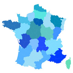 Régions et départements français