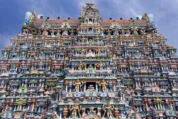 Peel and stick wall murals India Hindu Temple - Madurai - India