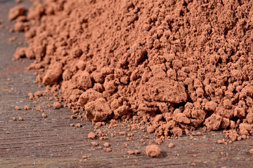 Heap of cocoa powder