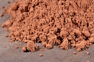 Heap of cocoa powder