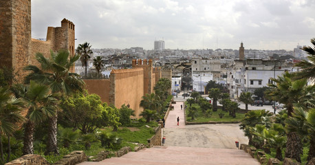 Obraz premium Kasbah of the Udayas in Rabat. Morocco