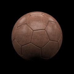 Fototapeta na wymiar leather soccer ball