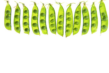 green peas isolated
