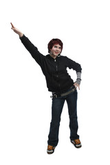 Young Gothic Woman Dancing