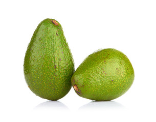 avocado isolated on white