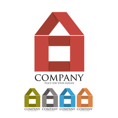 Immobilien Logo, 2d Papier