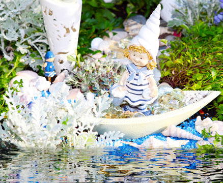 Sommerliche Gartendekoration, Grabschmuck