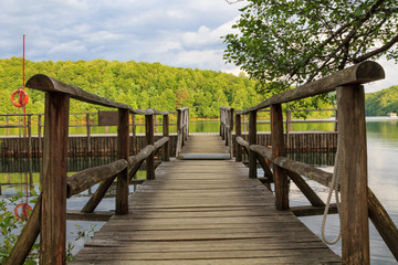 Obraz premium Beautiful scenery of the Plitvice Lake