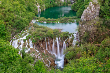Waterfall in the Plitvice Lakes