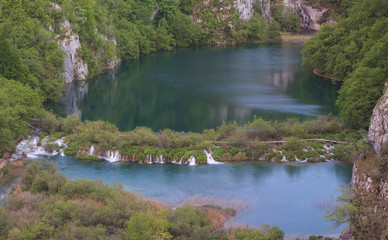 Waterfall in the Plitvice Lakes