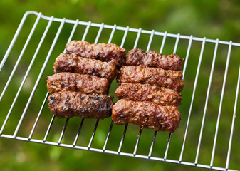 Grilled Romanian meat rolls - mititei, mici