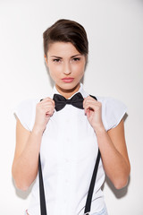Confident and stylish.