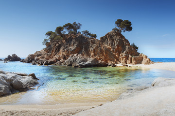 Fototapeta na wymiar Costa Brava beach, Catalonia, Spain
