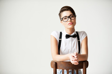 In her own style.