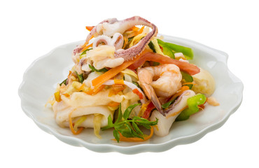Asian seafood salad