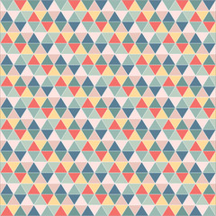 Abstract vector seamless background. Triangle pattern in bright