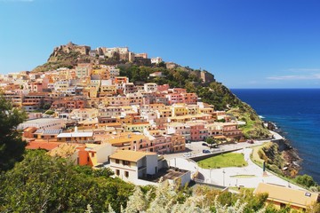 Fototapeta na wymiar View of the Castelsardo, Sardinia