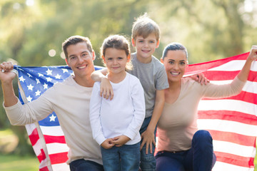 beautiful modern american family