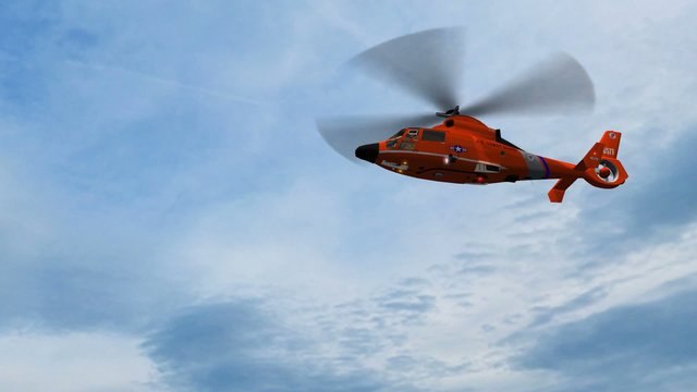 Coast Guard Helicopter fly by