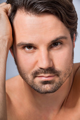 Obraz premium Handsome sexy bearded man