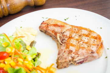 Pork chops steak