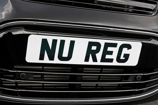 New registration plate