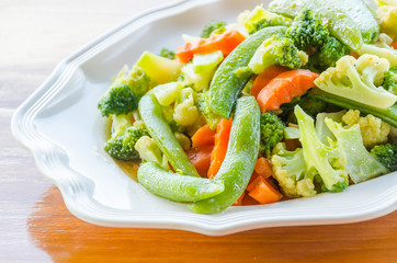 Stir vegetables